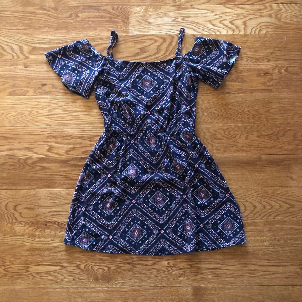 Bandana Cold-Shoulder Dress